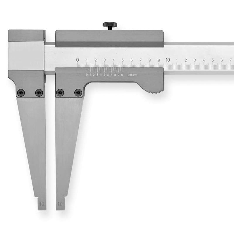 Aluminium værkstedsskydelære 2000 × 0,05 mm (400 mm kæbe)