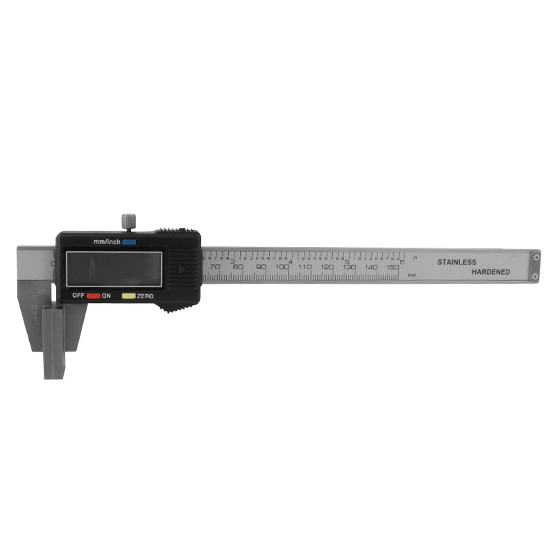 Digital skydelære 0–200 × 0,01 mm med 30 × 40 mm måleflader