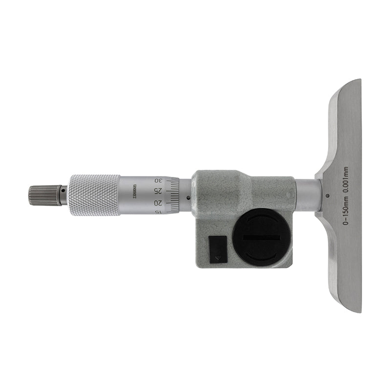 Digitalt mikrometer dybdemål 0–150 mm med flad måleflade