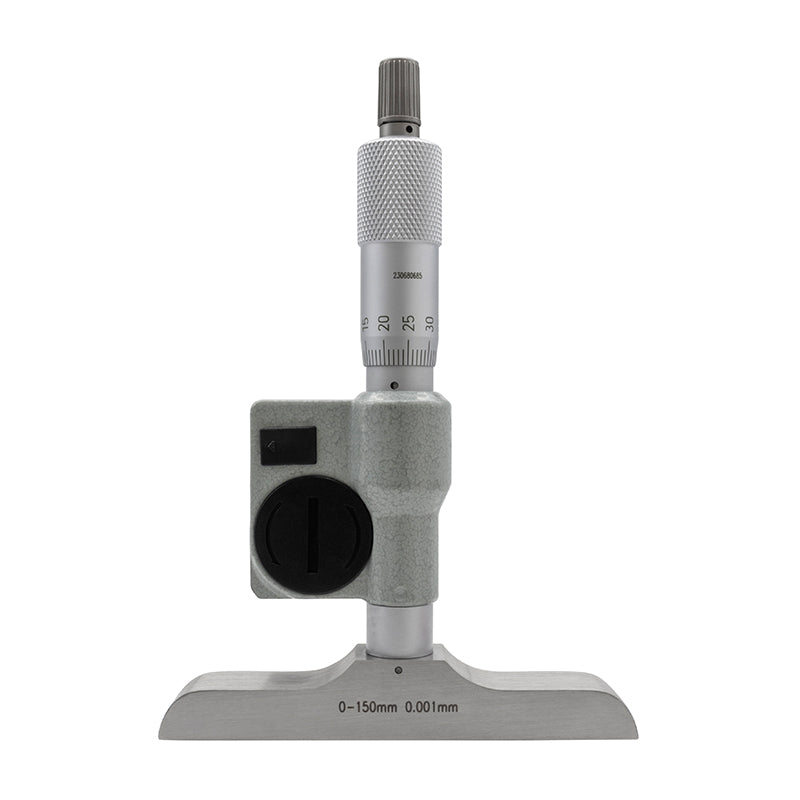 Digitalt mikrometer dybdemål 0–150 mm med flad måleflade