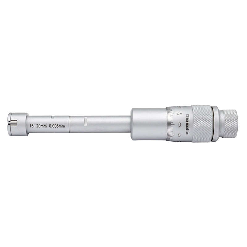 Indvendig 3-punkt mikrometer 16–20 mm inkl. forlænger og kontrolring