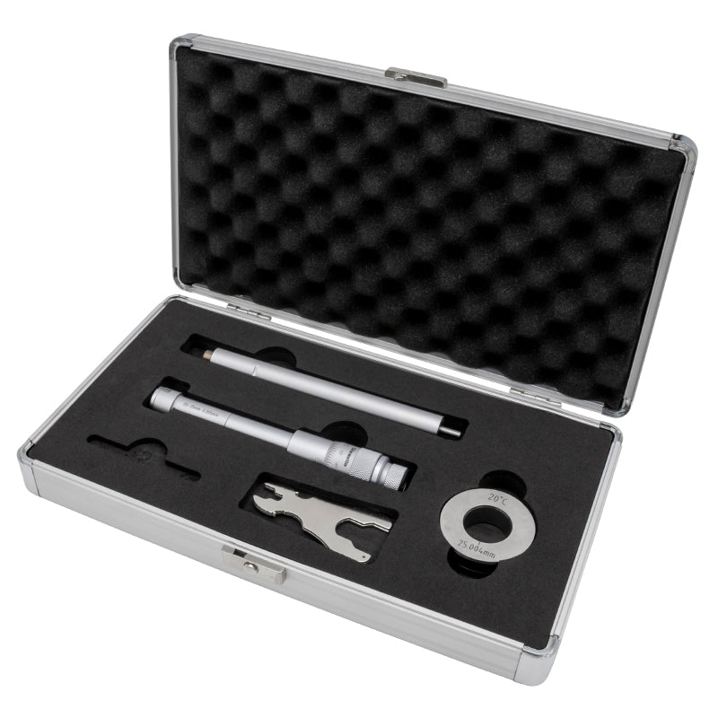 Indvendig 3-punkt mikrometer 20–25 mm inkl. forlænger og kontrolring