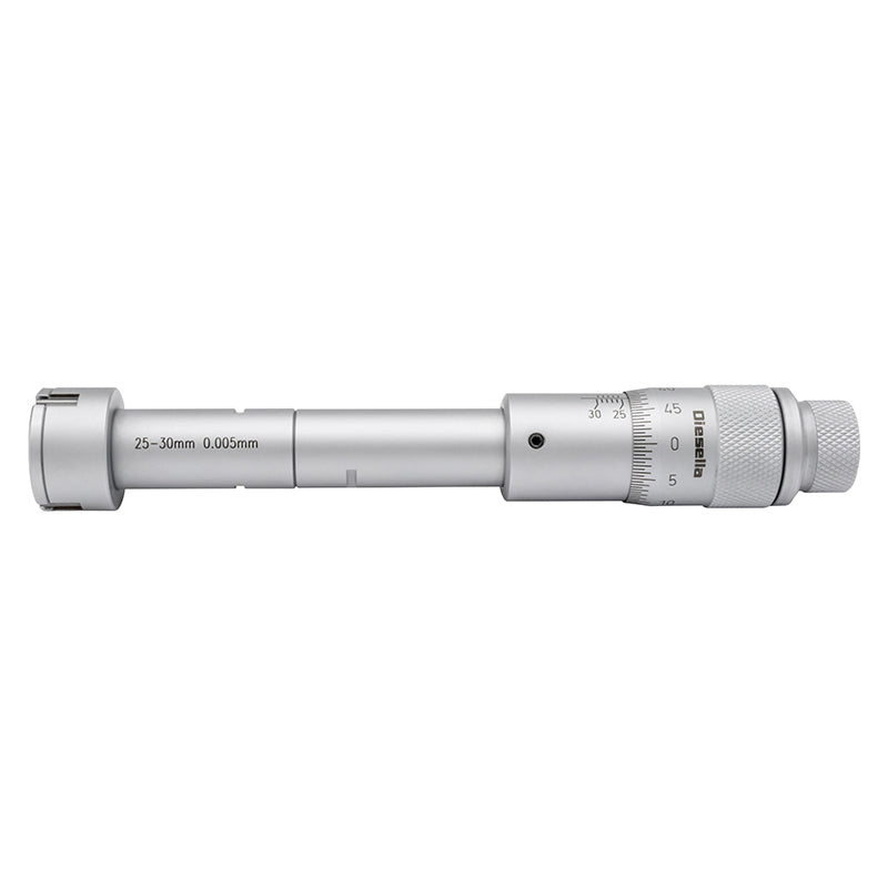 Indvendig 3-punkt mikrometer 25–30 mm inkl. forlænger og kontrolring