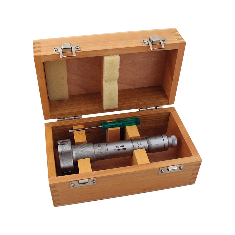 Indvendig 3-punkt mikrometer 40–50 mm (uden kontrolring)