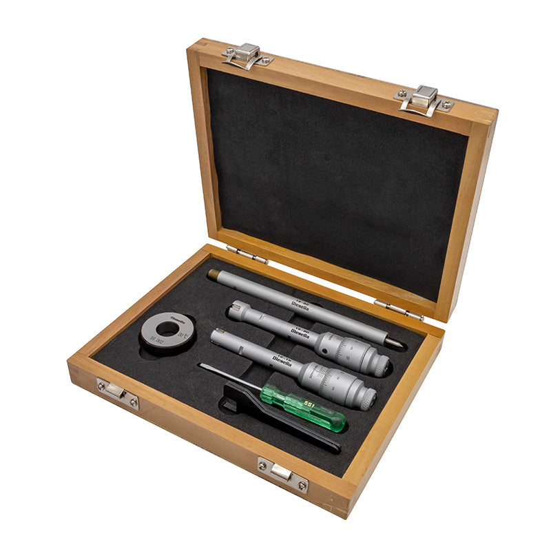 Indvendig 3-punkt mikrometer 12–20 mm (inkl. kontrolringe og forlænger)