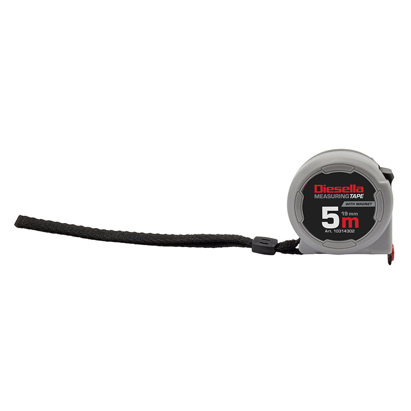 Båndmål 5 m × 19 mm Compact ABS med Auto-lock