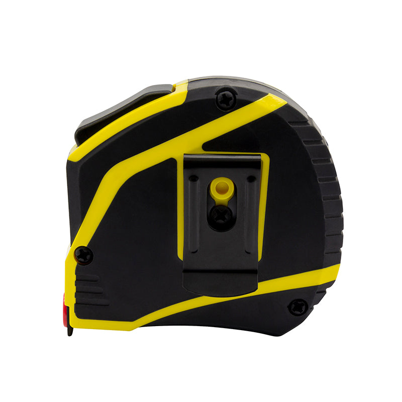 Båndmål 10 m × 25 mm gummibelagt ABS-hus med Auto-lock