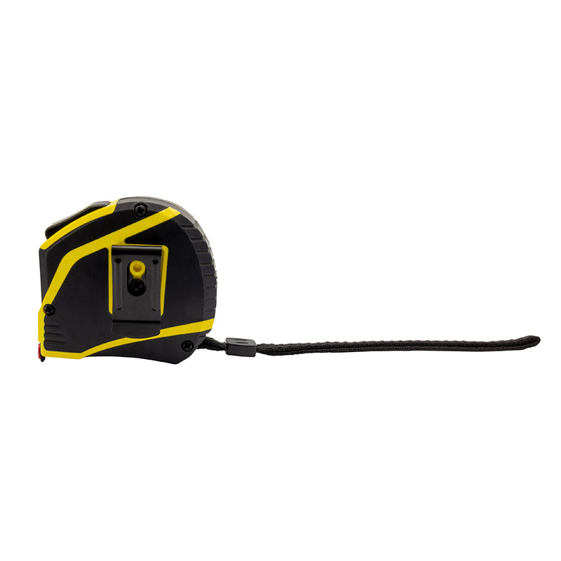 Båndmål 10 m × 25 mm gummibelagt ABS-hus med Auto-lock