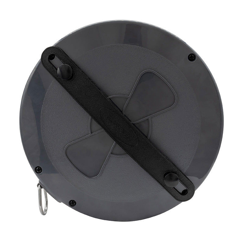 Båndmål 20 m × 13 mm glasfiber i lukket spolekassette