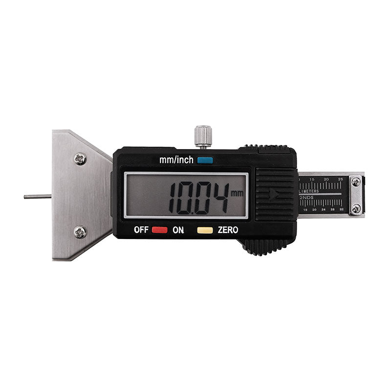 Digital dækprofilmåler 0–25 × 0,01 mm