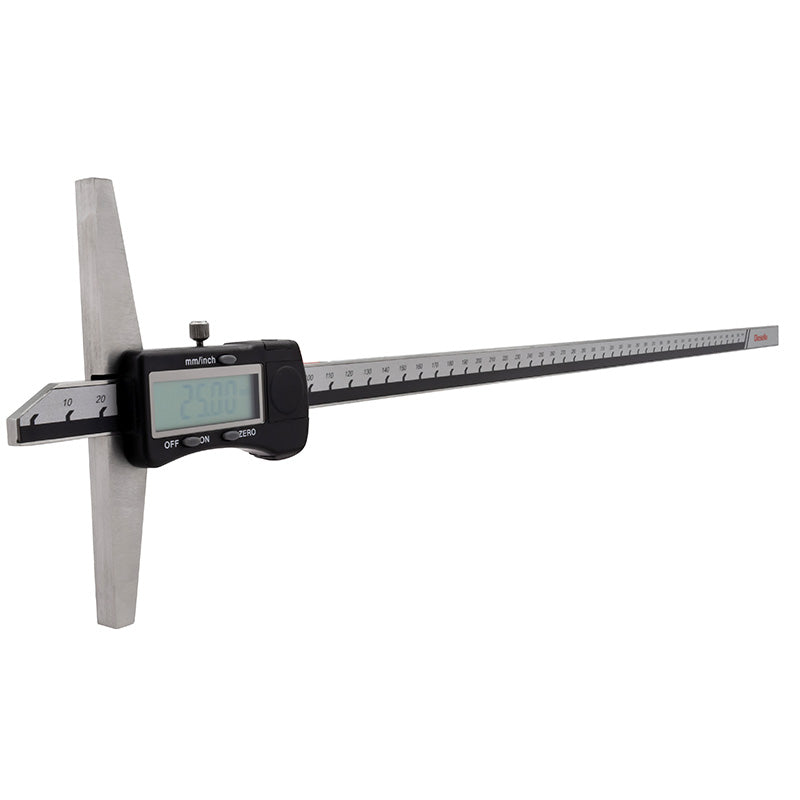 Digital dybdeskydelære 0–500 mm × 0,01 mm (120 mm målebro)