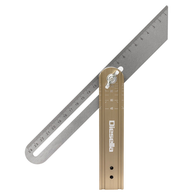 Smigvinkel 250 mm med rustfri klinge og låsefunktion