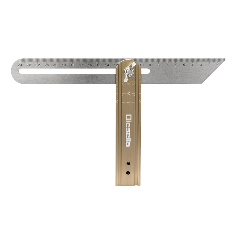 Smigvinkel 250 mm med rustfri klinge og låsefunktion