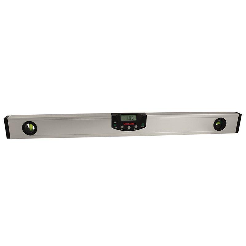 Digitalt vaterpas 400 mm/0,05° med krydslaser og LED-lys