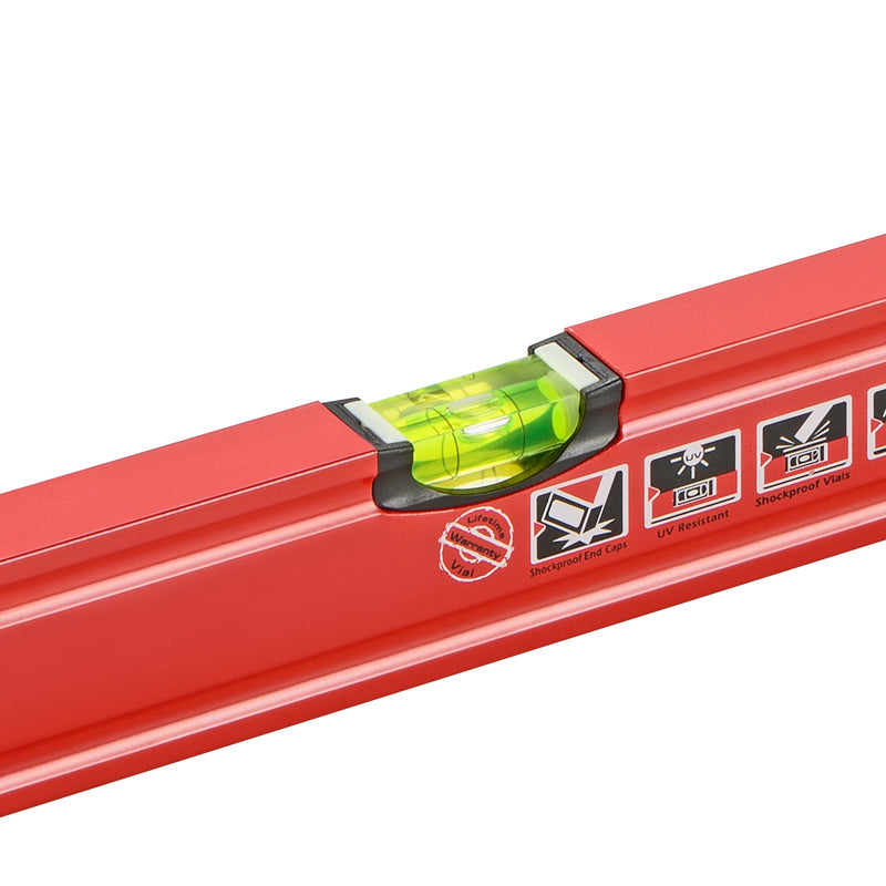 SPIRIT vaterpas 60 cm med 3 akryl-libeller