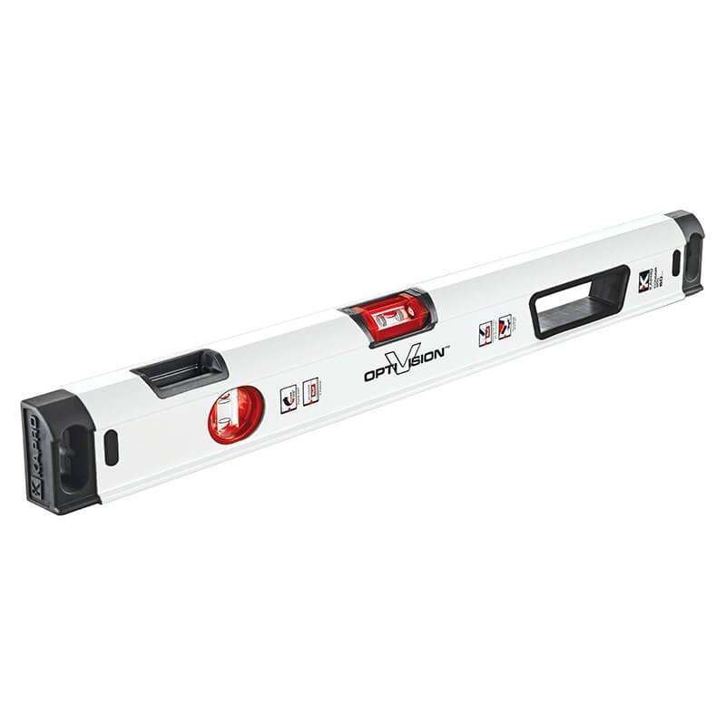 CONDOR Prof. vaterpas 180 cm med OPTIVISION, DualView og 2 libeller