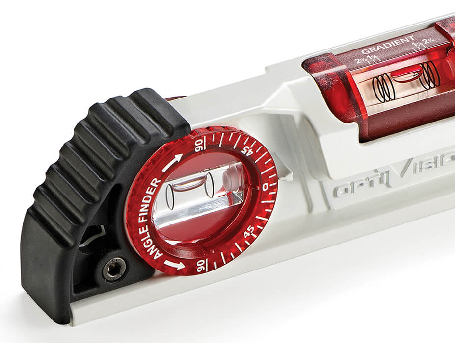 Torpedovaterpas 25 cm i støbt aluminium med OPTIVISION og magnet