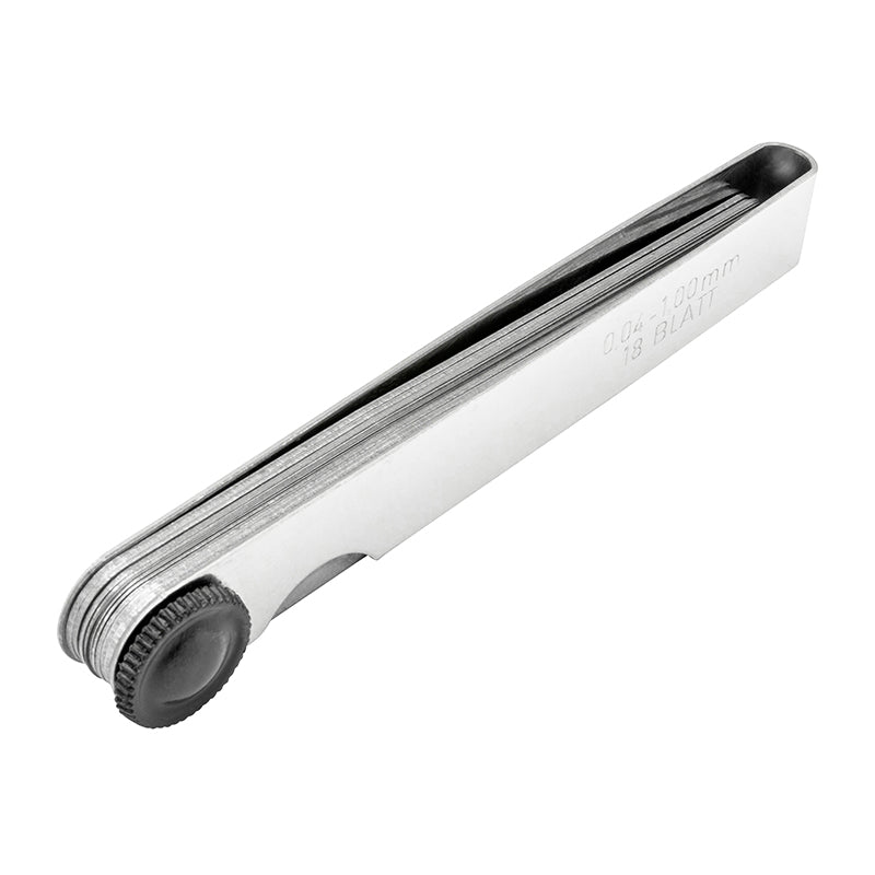 Søgerblade 0,04–1,00 mm (18 blade) 100 mm med konisk afrunding og 13 mm bredde