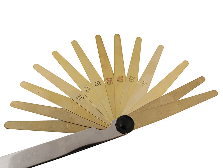 Søgerblade messing 0,05–1,0 mm (13 blade) 100 mm (Antimagnetisk)