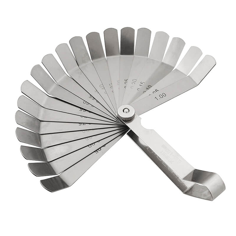 Ventil søgerblad 0,05–1,00 mm (20 blade) 100 mm 45° vinkel