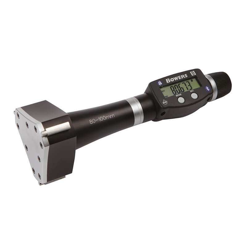 XTD80M-BT digital 3-punkt mikrometer 80–100 mm med kontrolring og Bluetooth