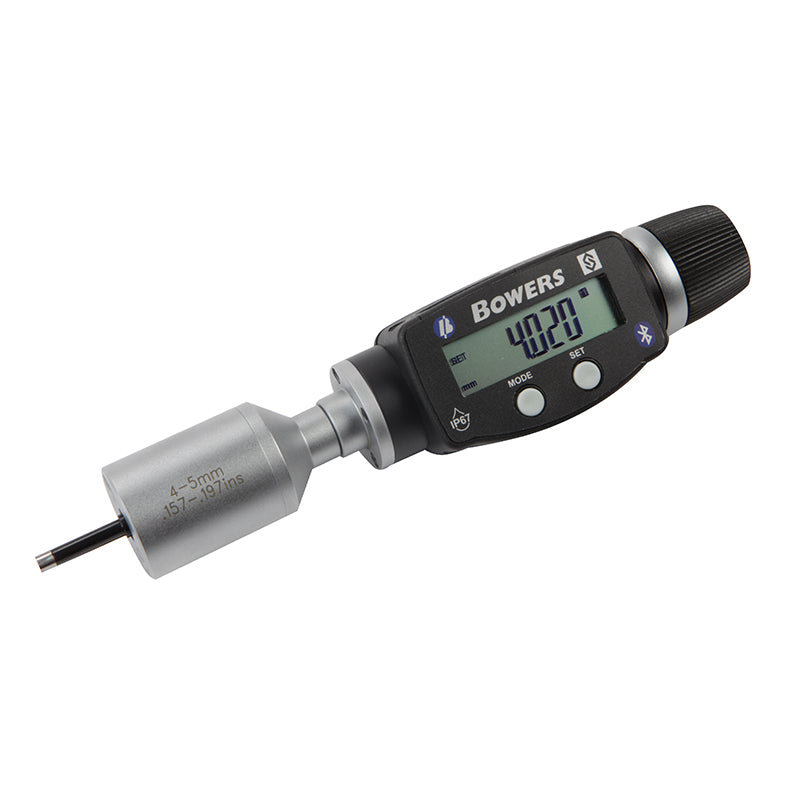 SXTD4M-BT digital 3-punkt mikrometer sæt 10–20 mm med Bluetooth og kontrolringe