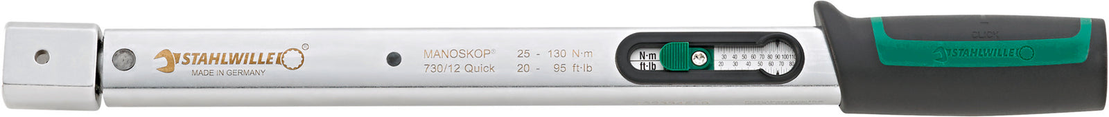 MANOSKOP 730/12 Quick momentnøgle 25–130 Nm, indstik 14 × 18 mm