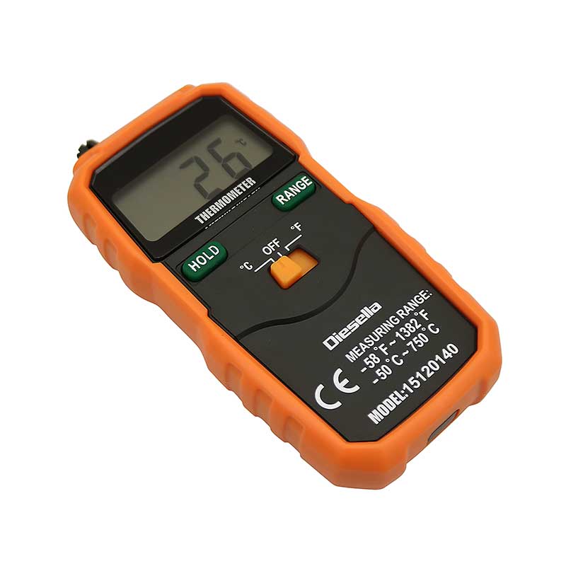 Digitalt termometer K-type (-50 til 750 °C)
