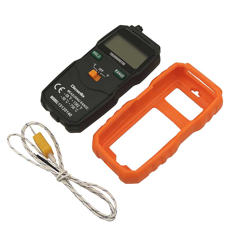Digitalt termometer K-type (-50 til 750 °C)