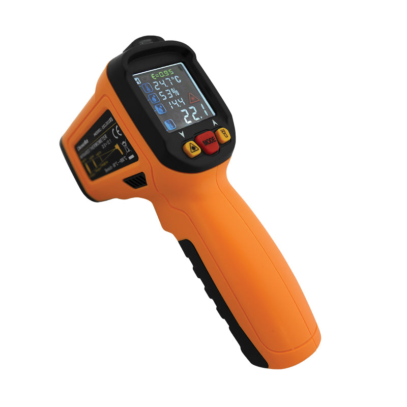 Infrarødt termometer med cirkulær laser (-30 til 800 °C)