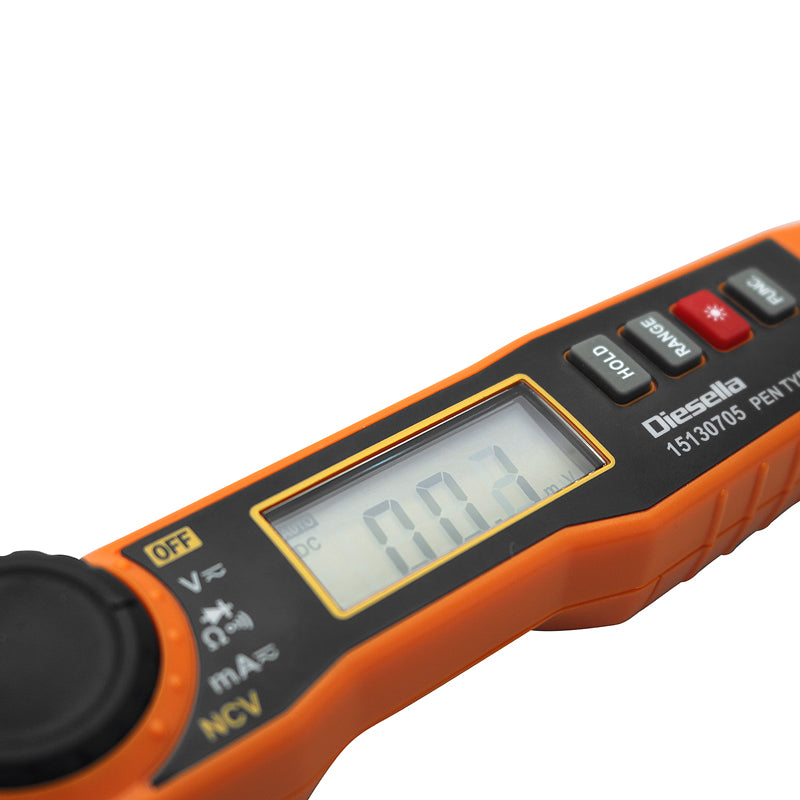 Penmultimeter AC/DC med indbygget lommelygte