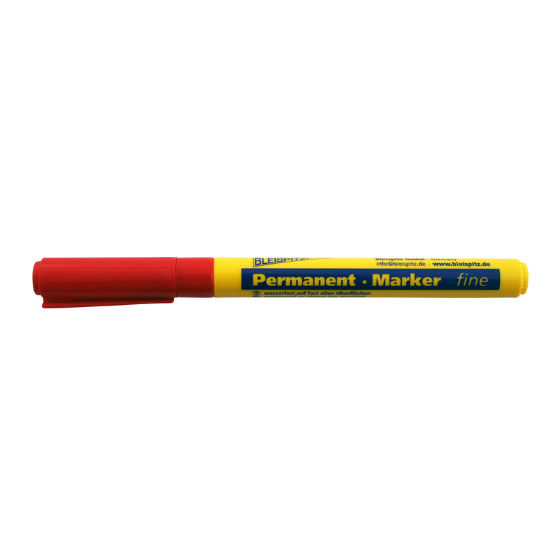 Permanent marker 1,0 mm rød rund spids (model 0754)