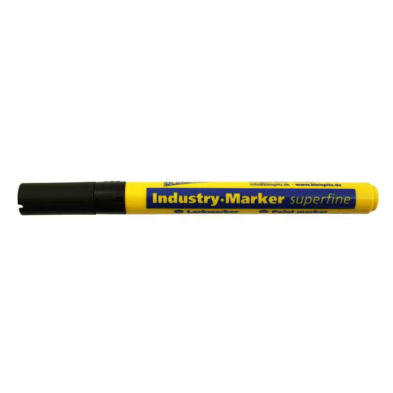 Industrimarker 0,8 mm sort rund spids (model 0891)