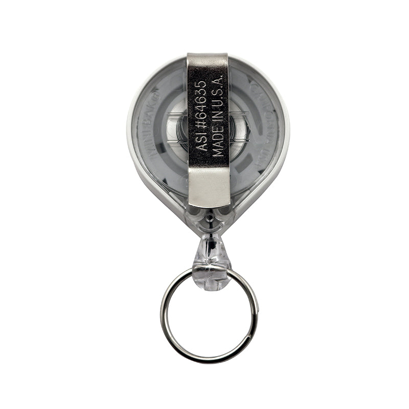 KEY-BAK nøglering Mini-Bak hvid med clips