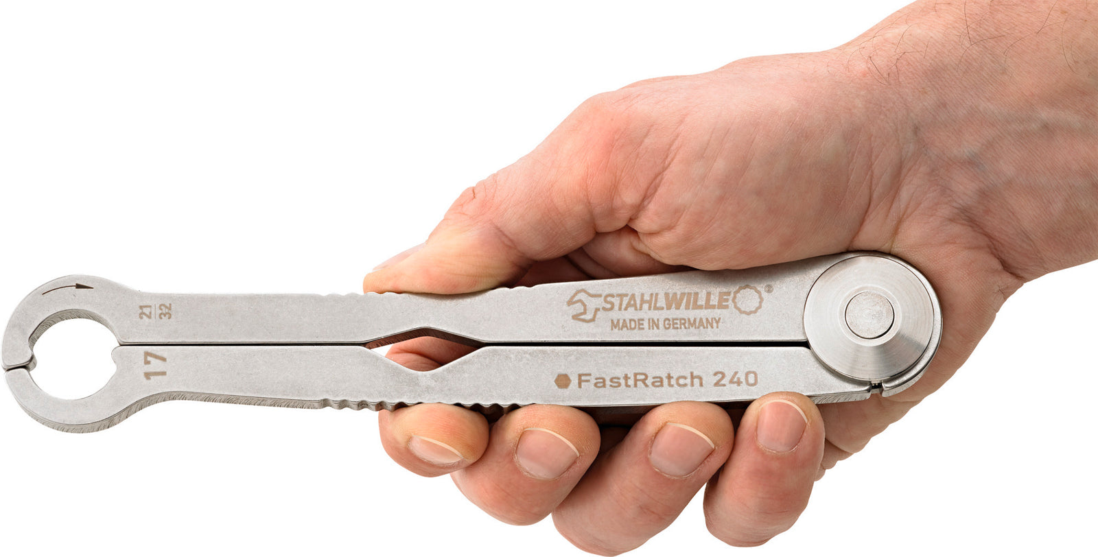 FastRatch 240 åben ringskraldenøgle 17 mm (21/32")