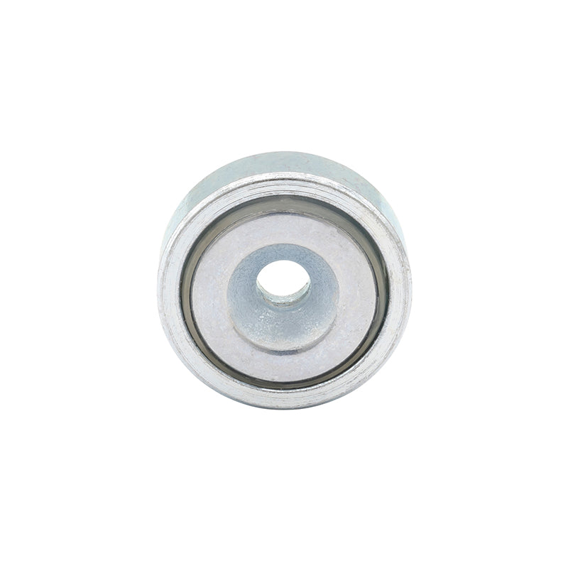 Lav neodym-pottemagnet Ø16 × 4,5 mm, undersænket hul Ø3,5 mm (4 kg)