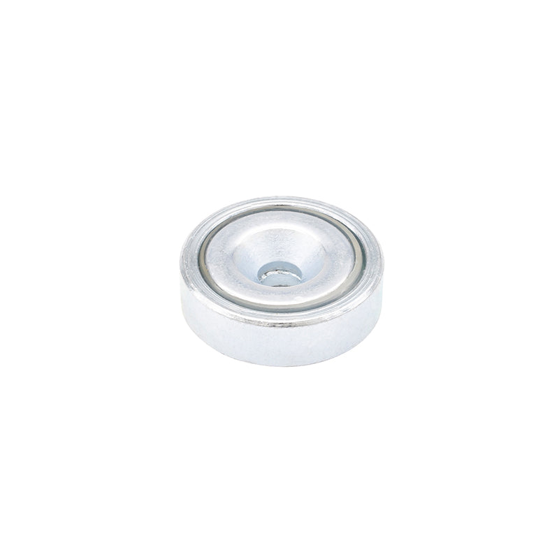 Lav neodym-pottemagnet Ø16 × 4,5 mm, undersænket hul Ø3,5 mm (4 kg)