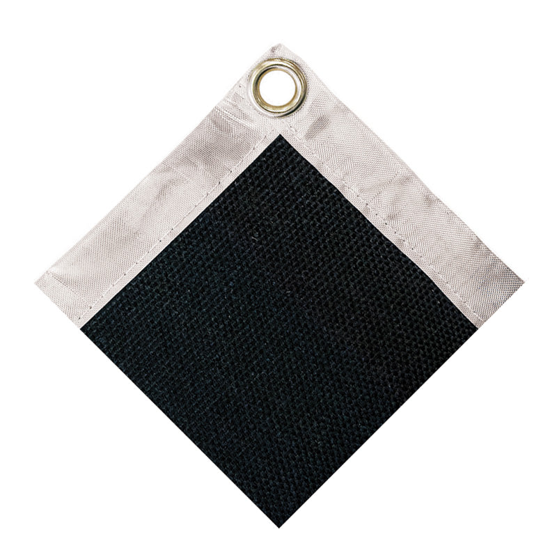 Svejsetæppe 1000 × 2000 mm op til 750°C udført i vermiculitbelagt glasfiber (sort)