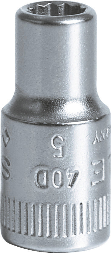 40D top 5 mm, firkant 1/4"