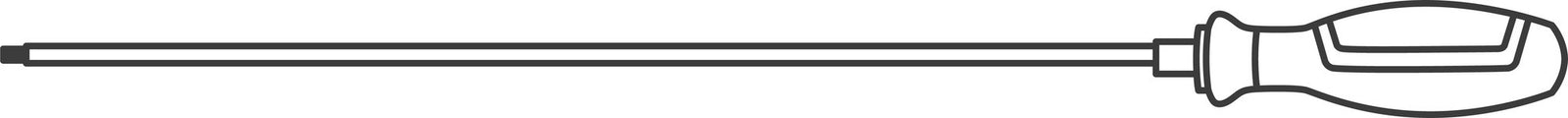 DRALL⁺ 10518 skruetrækker kærv 1,0 × 5,5 mm, 410 mm