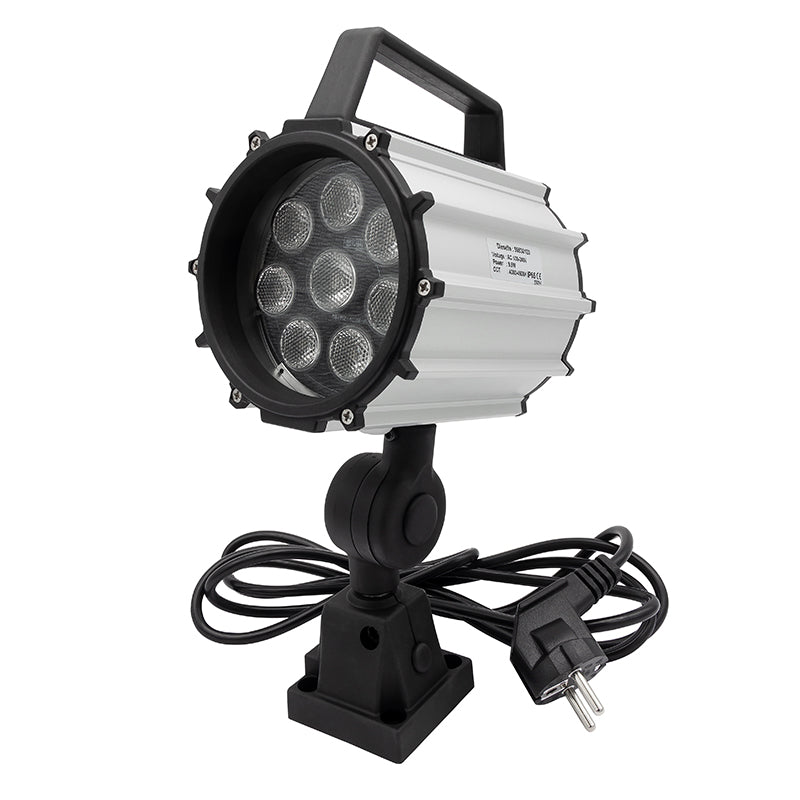 LED-maskinlys "LEO" med kort arm AC 230 V