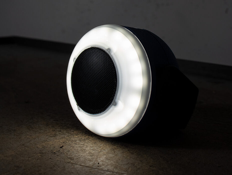 Arbejdslampe "S1" SMD LED med genopladeligt batteri og 5 W Bluetooth-højttaler