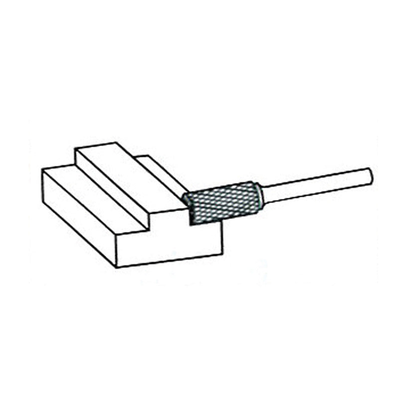 Fræsestift HM Ø12 × 25 mm form B (Speedcut) med Ø6 mm skaft