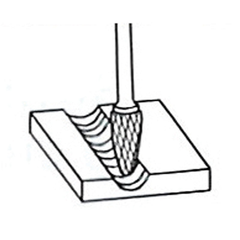 Fræsestift HM Ø6 × 18 mm form F (Alu. Cut) med Ø6 mm skaft
