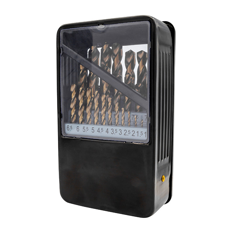 Borsæt HSS-Co 1–13 mm × 0,5 mm DIN 338 (25 stk.)