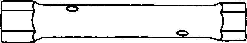 10750 dobbeltrørtopnøgle 32 × 36 mm