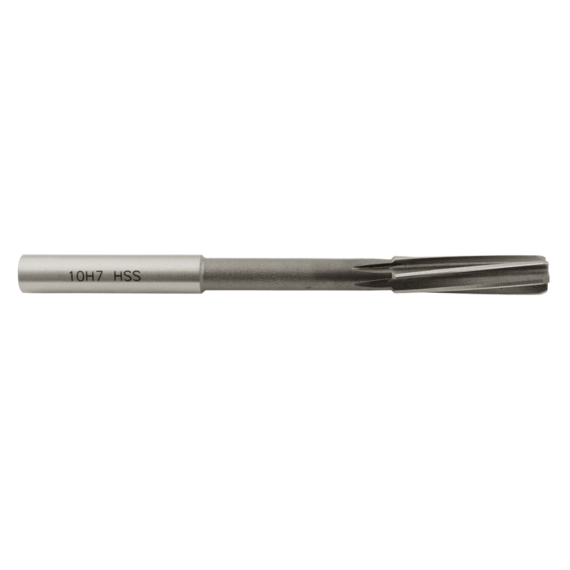 Maskinrival Ø10 mm med cylindrisk skaft HSS H7 DIN 212 form D