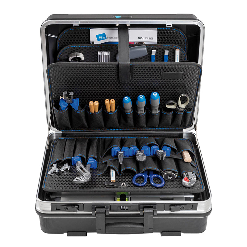 FLEX værktøjskuffert 470 × 365 × 200 mm, 34,3 l, model 120.03/P (Pockets)