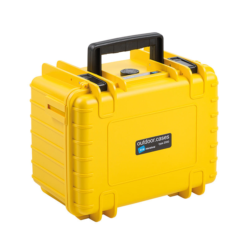 OUTDOOR-kuffert i gul 250 × 175 × 155 mm med skumpolstring, 6,6 l, model 2000/Y/SI