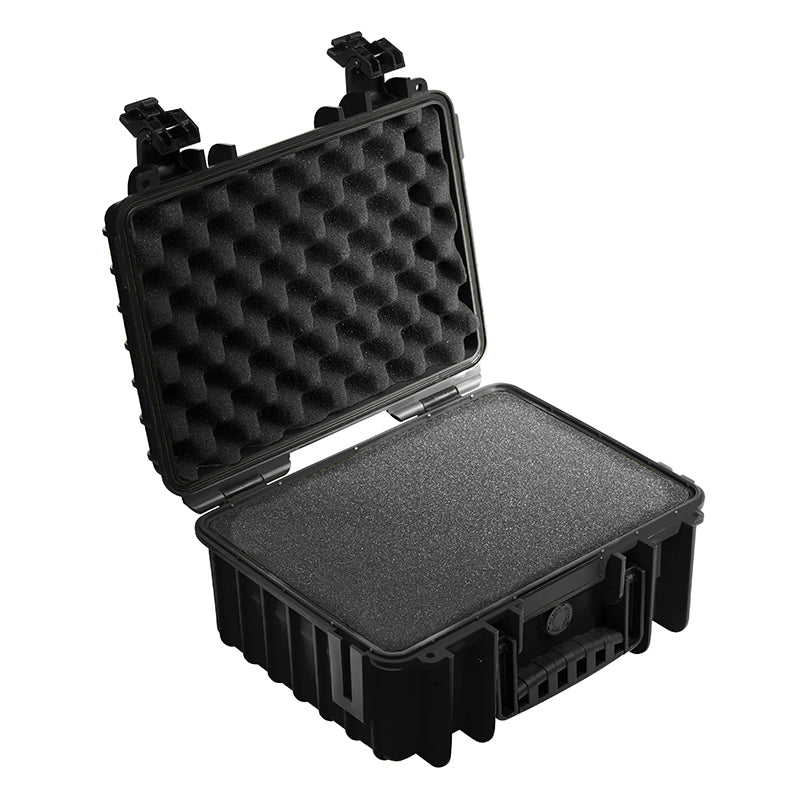 OUTDOOR-kuffert i sort med skumpolstring 330 × 235 × 150 mm, 11,7 l, model 3000/B/SI